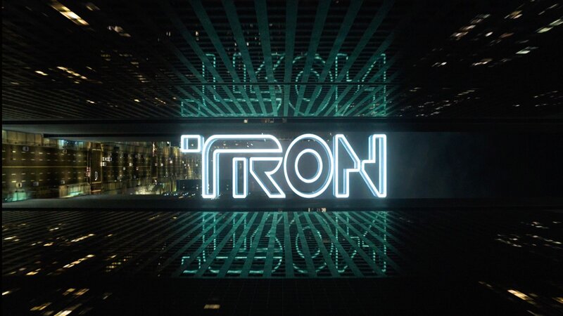 Tron logo in digital environment