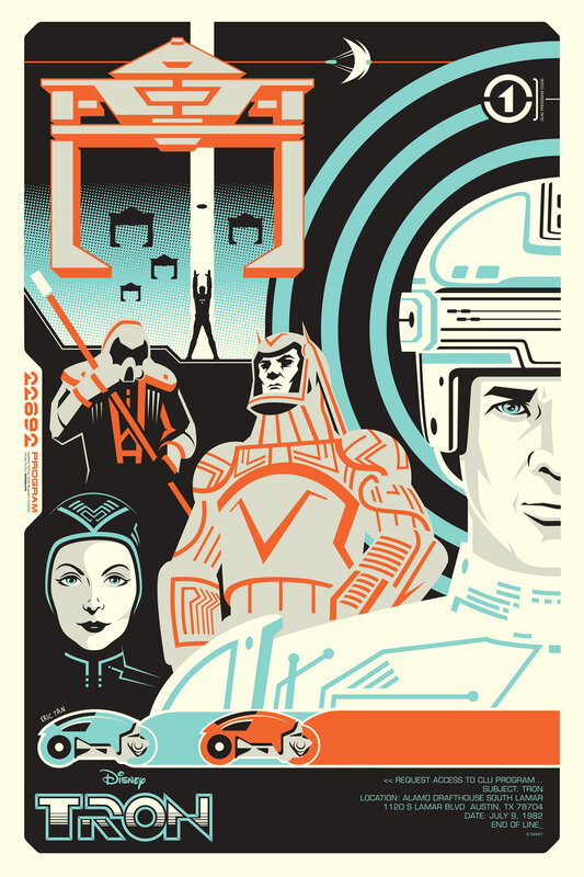 Tron movie poster art