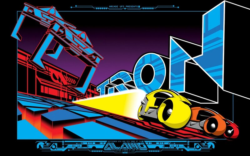 Tron movie poster art