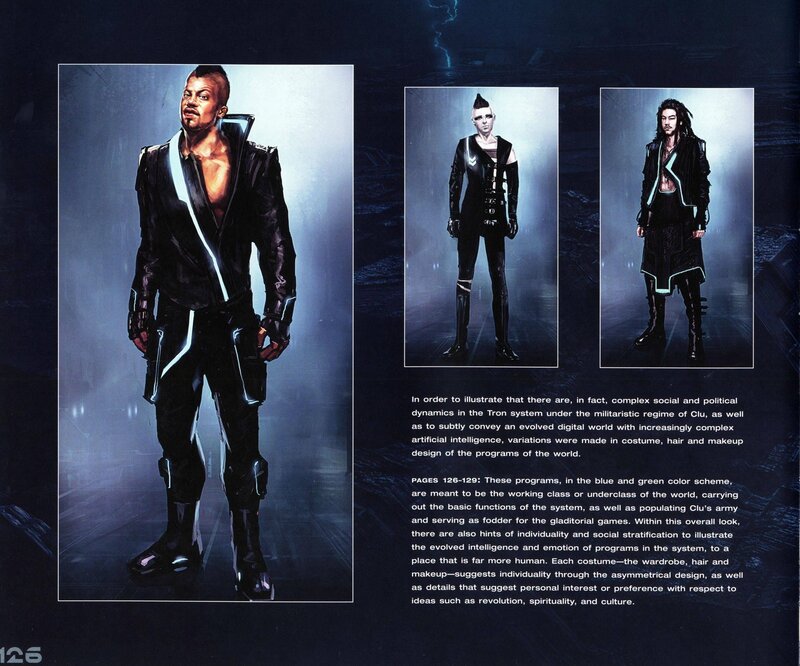 Tron program character designs