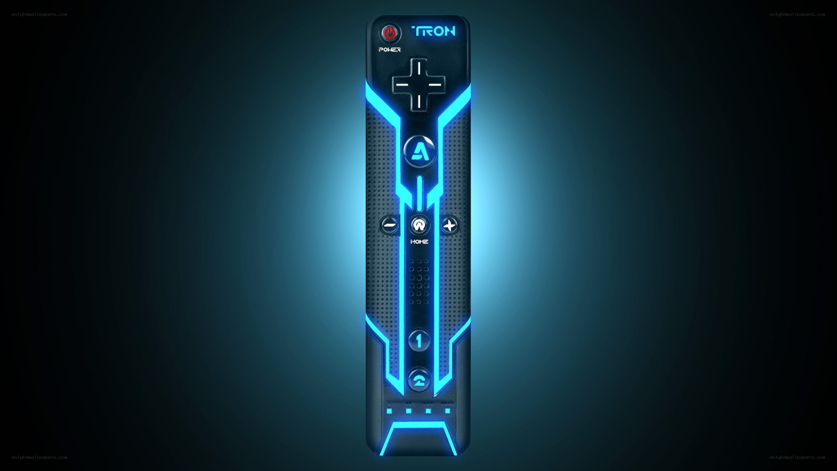 Tron-themed remote control
