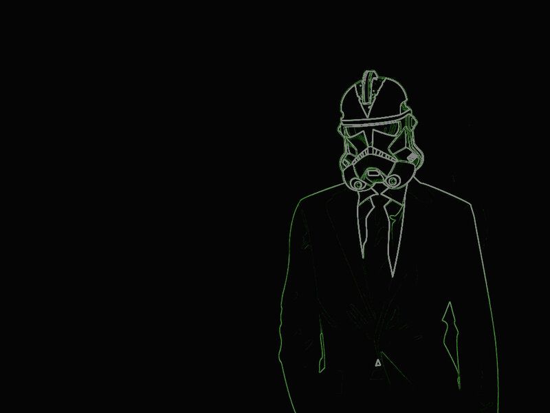 trooper in a suit