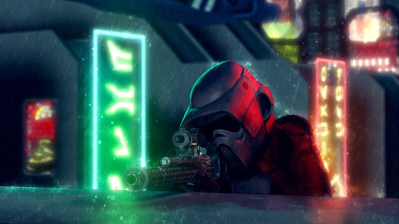 Trooper with Rifle