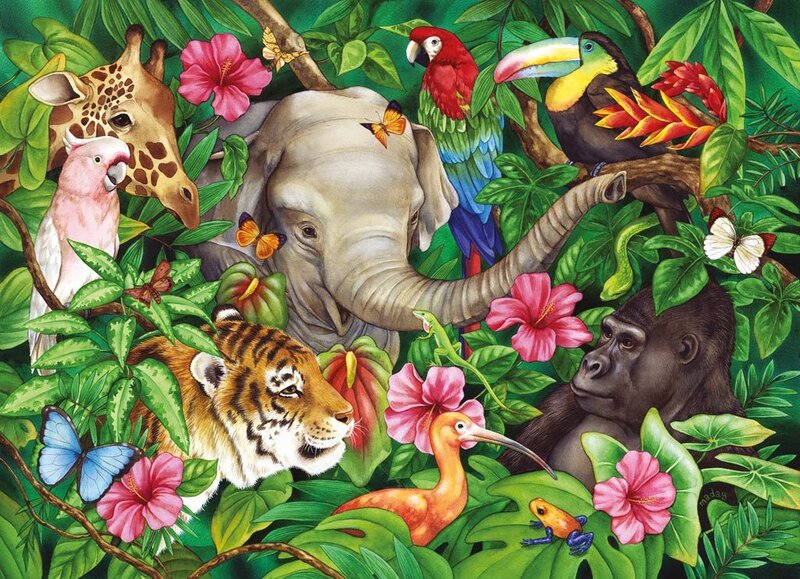Tropical Animals in Jungle