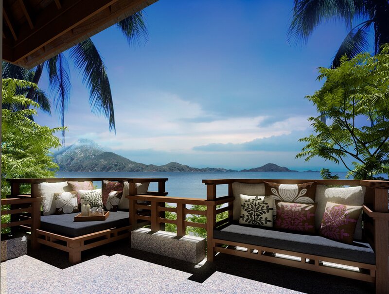 Tropical Balcony Seating