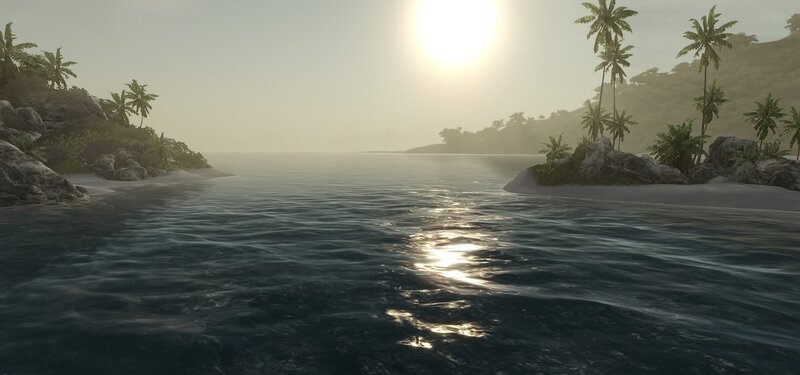 Tropical Bay at Sunrise