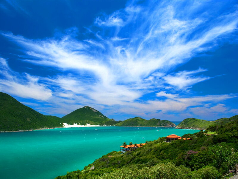 Tropical Bay with Hills
