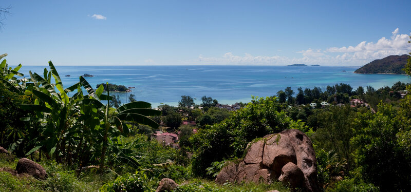 Tropical Bay with Islands — Blue