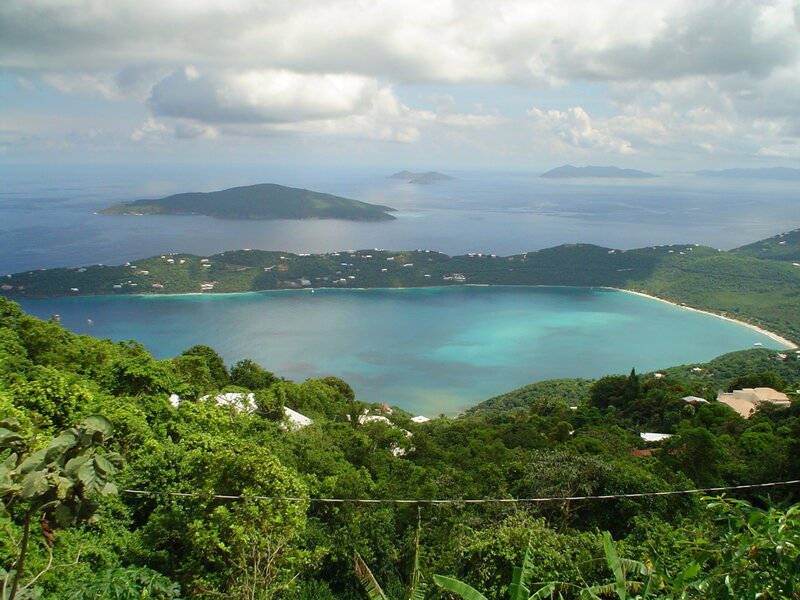 Tropical Bay with Islands — Green, Serene