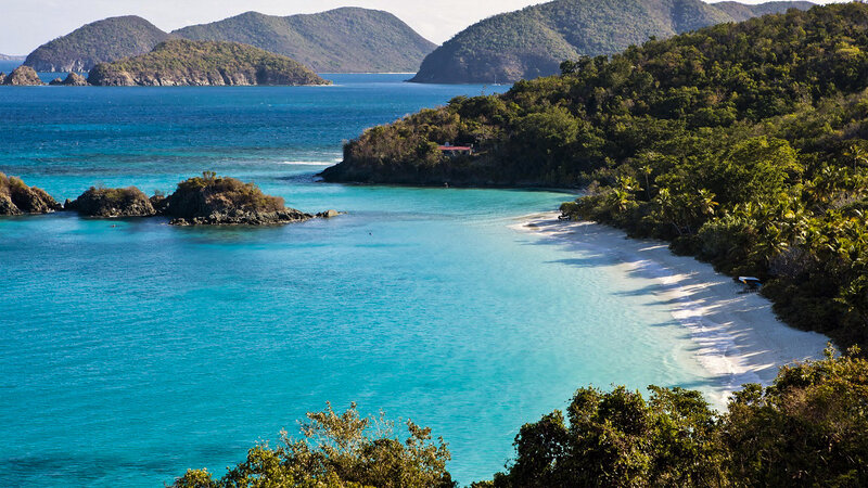 Tropical Bay with White Sand — Blue