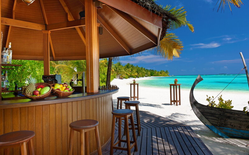 Tropical Beach Bar — Blue