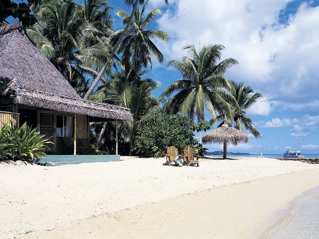Tropical beach bungalow
