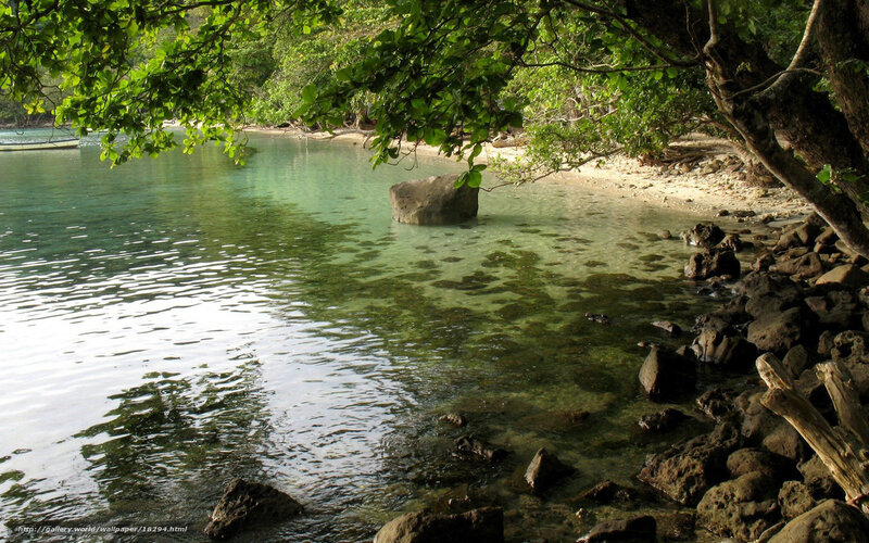 tropical beach cove