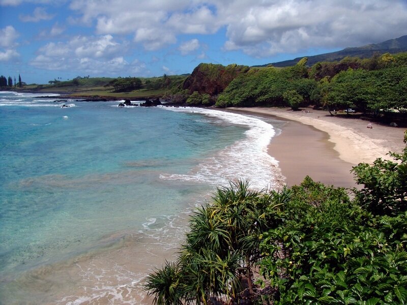 Tropical Beach Cove — Blue, Serene, Afternoon, Photograph, Ocean, Sand