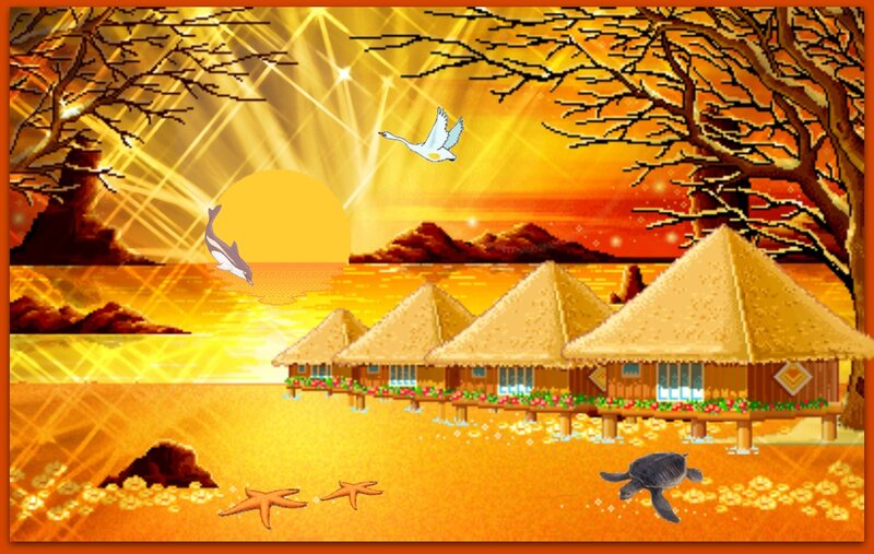 Tropical Beach Huts