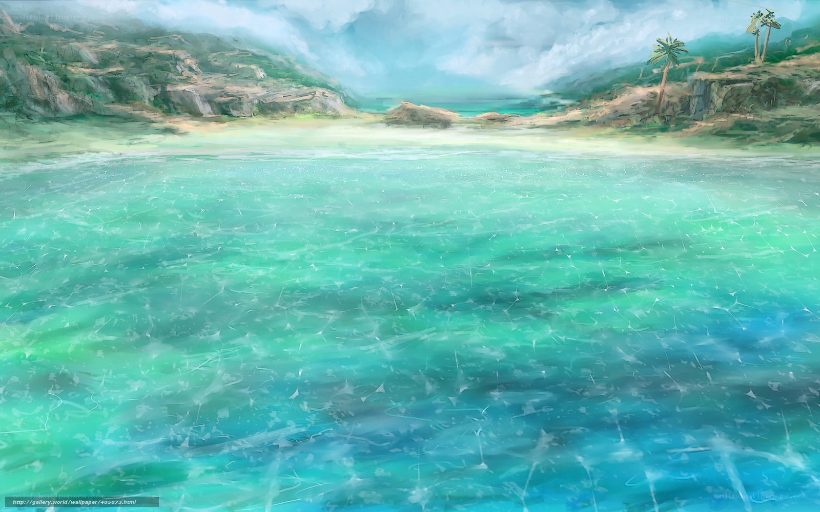 tropical beach landscape
