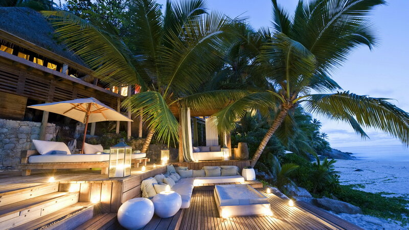 Tropical Beach Lounge — Blue, Serene