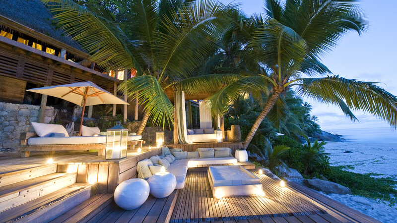 Tropical Beach Lounge — Brown, Serene