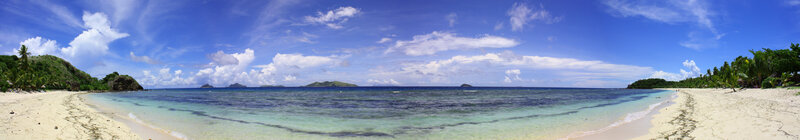 tropical beach panorama