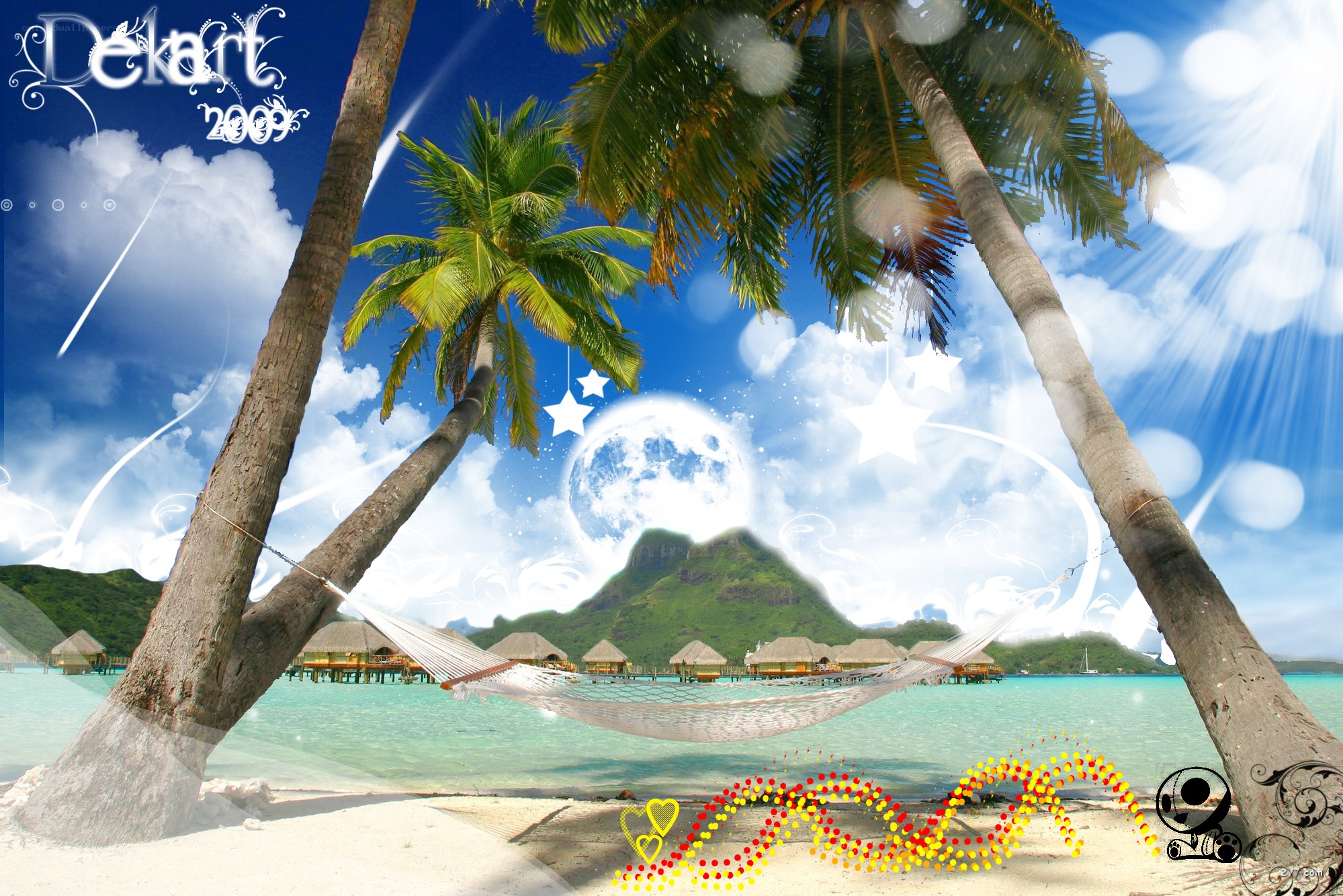 tropical beach paradise