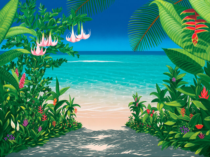 Tropical Beach Path — Green