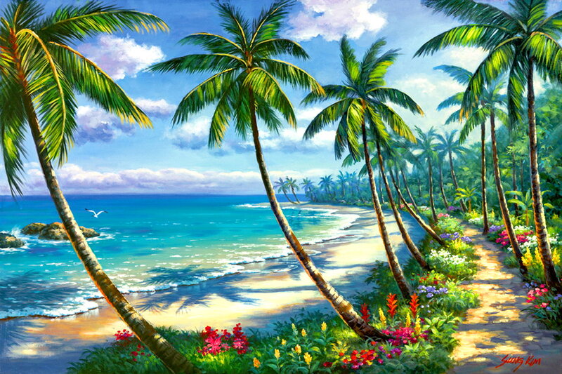Tropical Beach Path