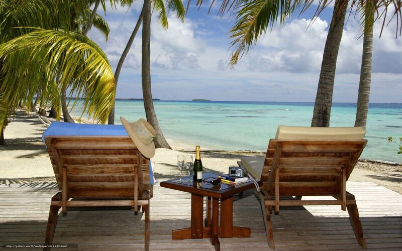 Tropical beach relaxation