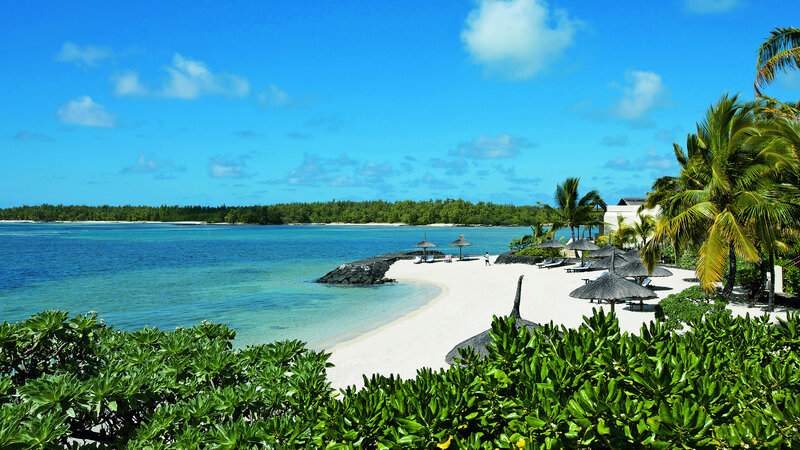 Tropical Beach Resort — Blue, Serene, Afternoon