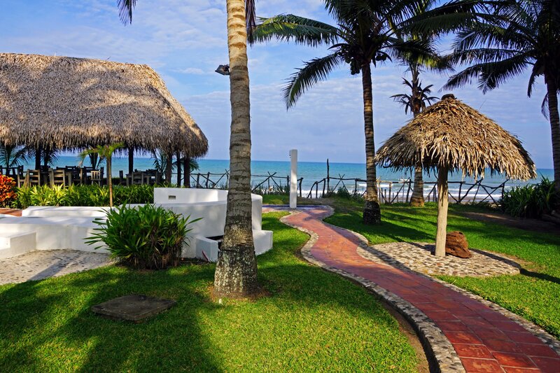 Tropical Beach Resort — Green, Serene, Afternoon