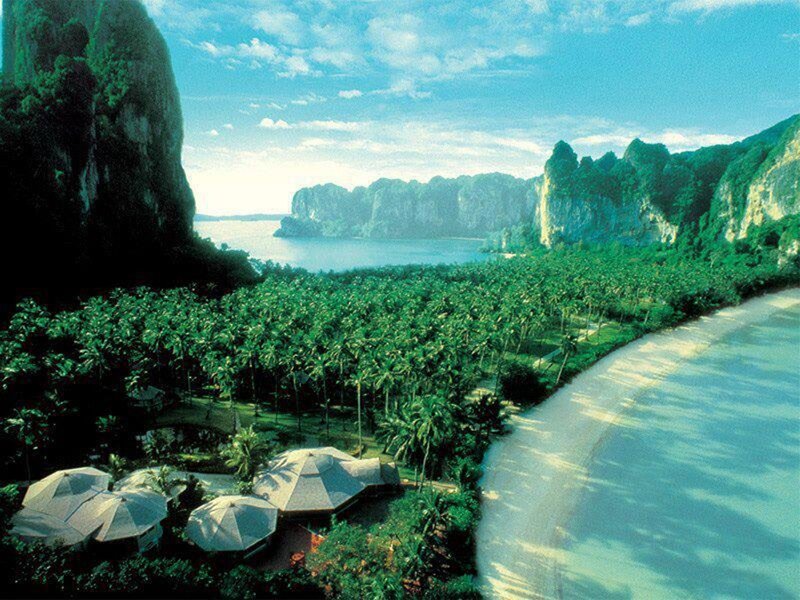 Tropical Beach Resort — Green, Serene