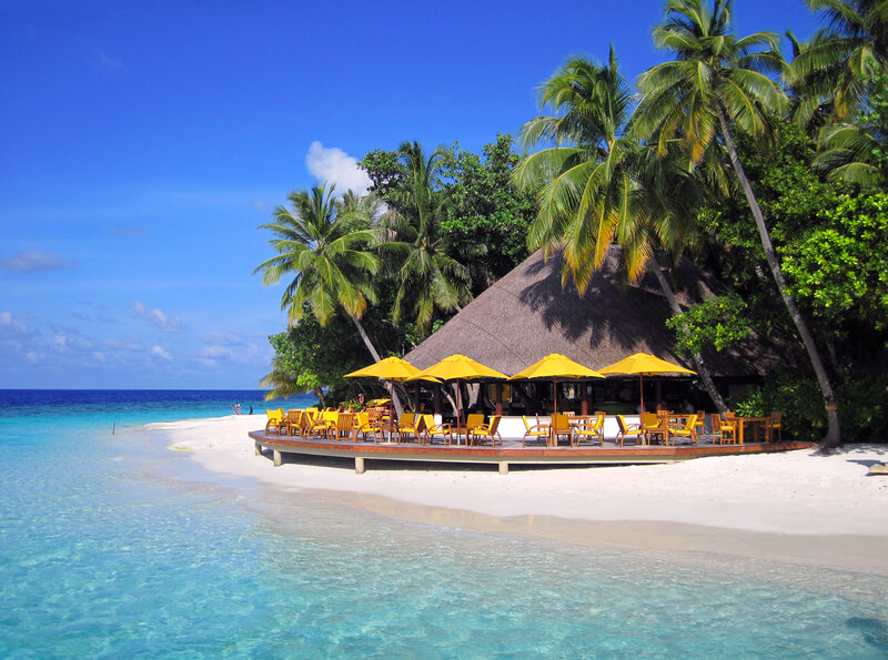Tropical Beach Restaurant — Blue
