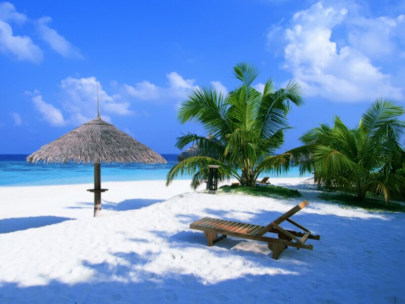 Tropical Beach Scene — Photograph
