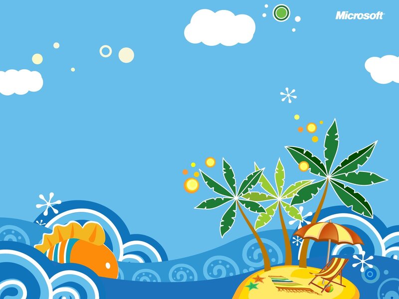 tropical beach scene