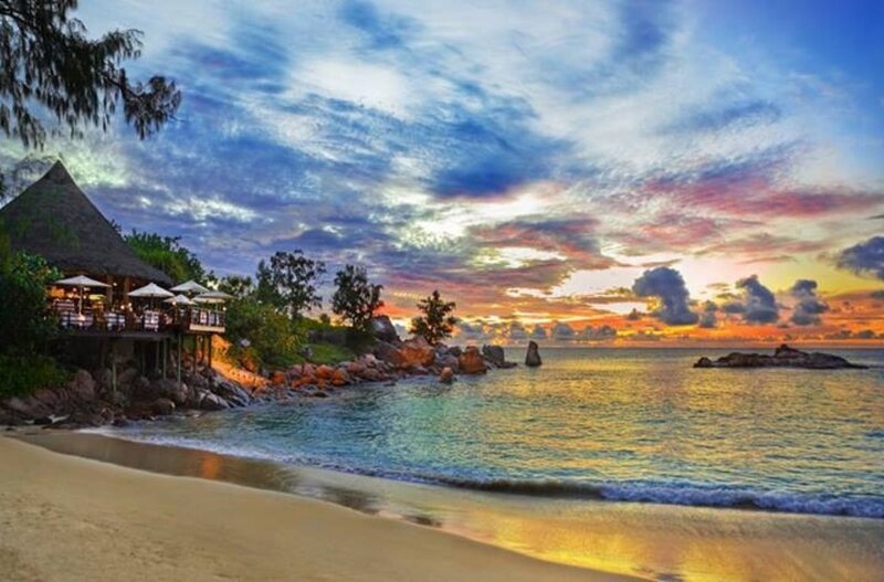 Tropical Beach Sunset — Blue, Serene, Photograph, Ocean