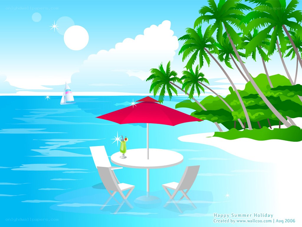 Tropical beach vacation
