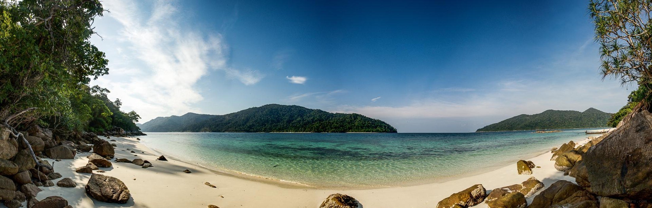 tropical beach with clear water