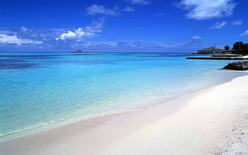 tropical beach with clear water