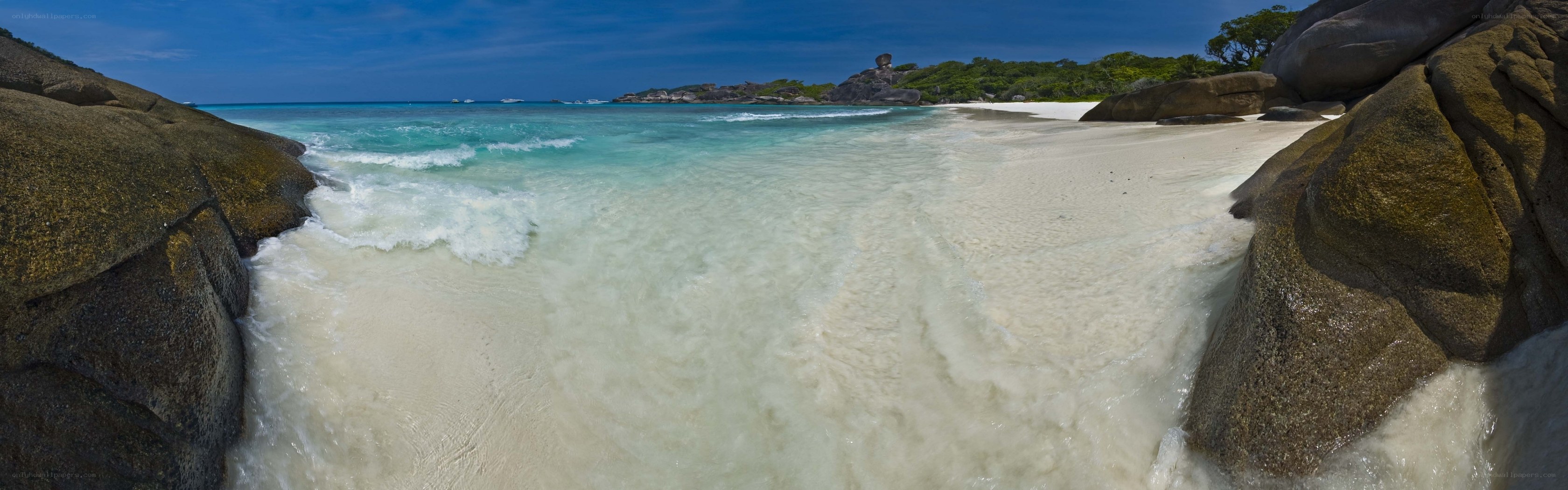 tropical beach with clear water