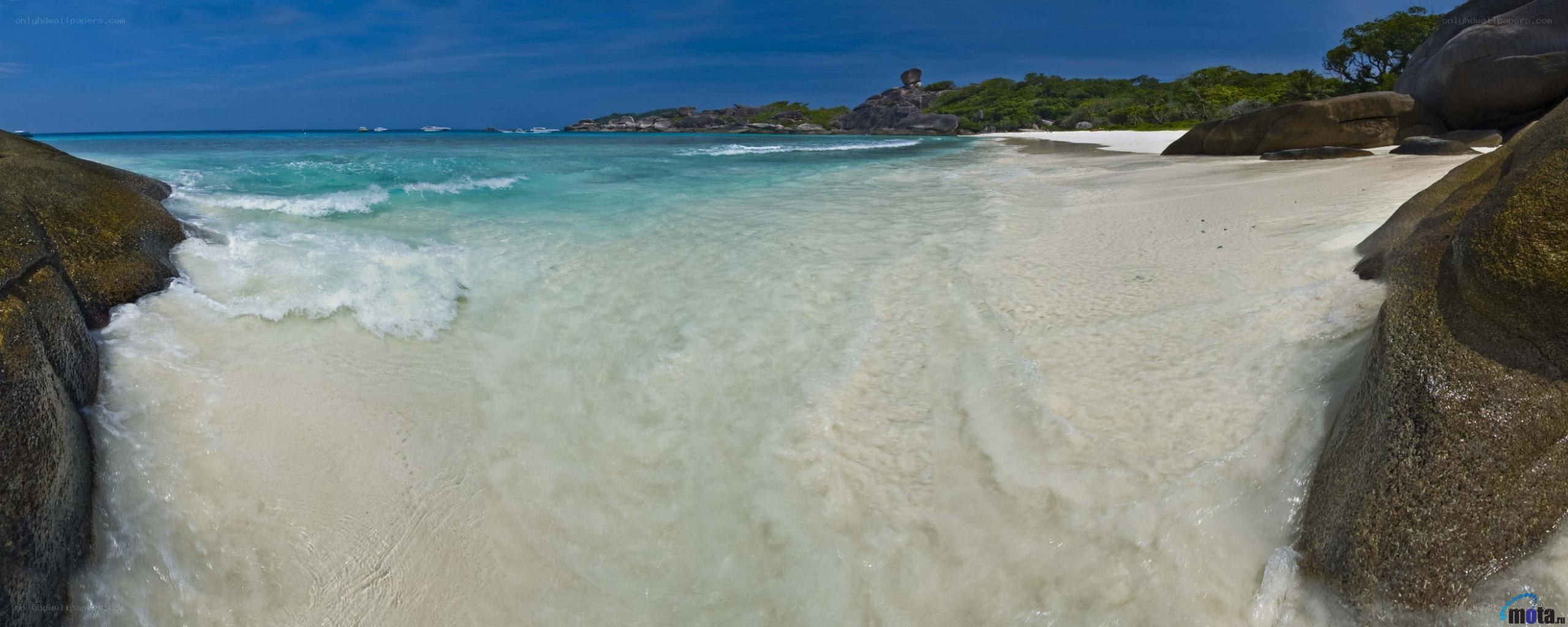 tropical beach with clear water