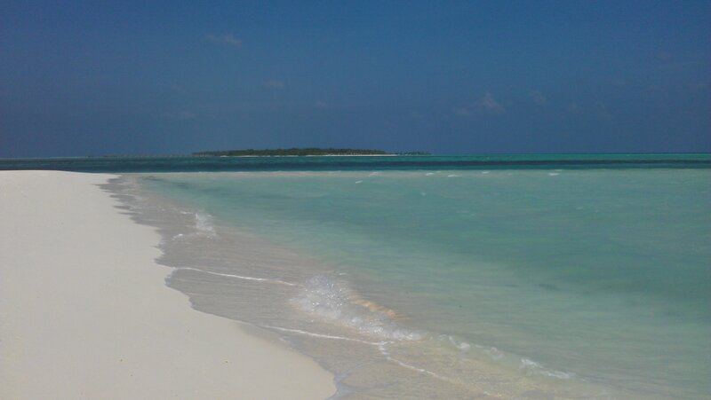 tropical beach with clear water