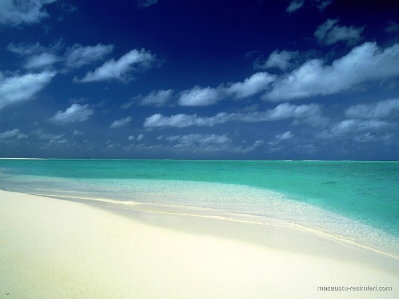 tropical beach with turquoise water