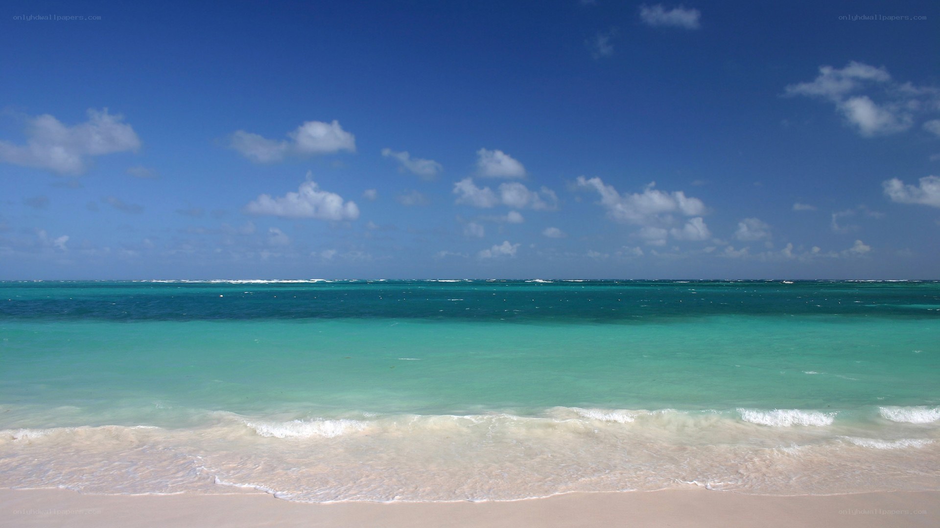 Tropical beach with turquoise water