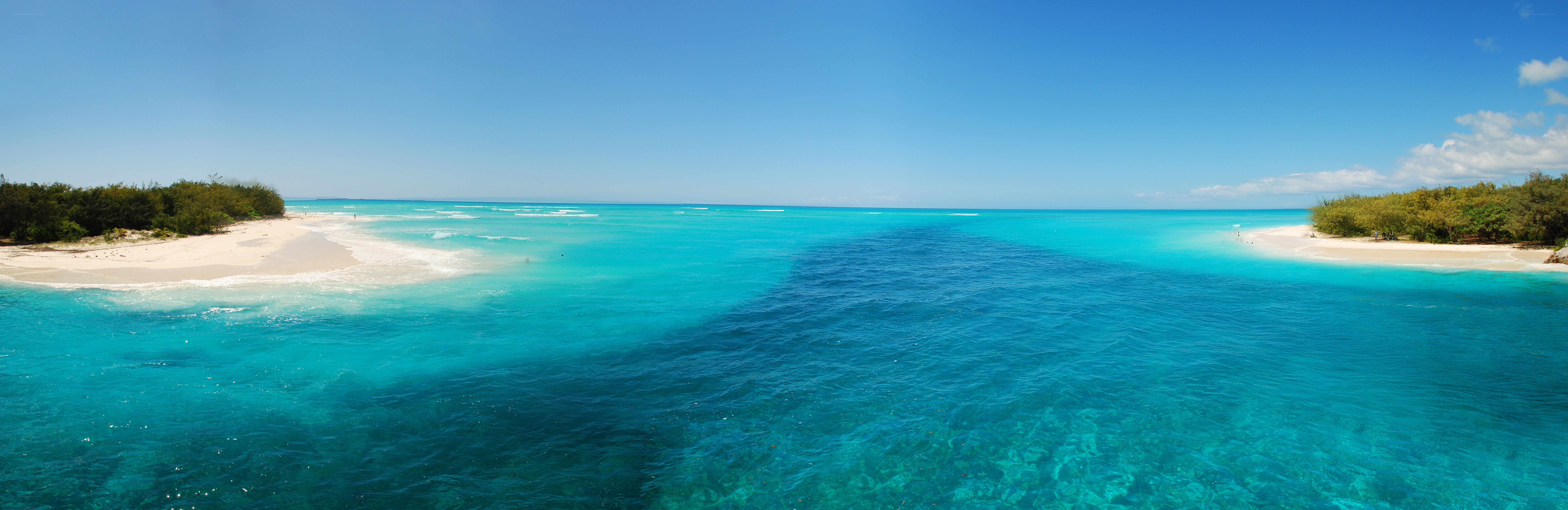 tropical beach with turquoise water