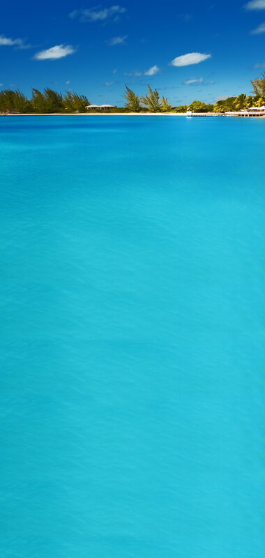 tropical beach with turquoise water