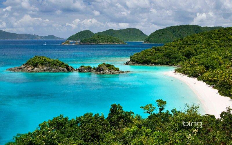 tropical beach with turquoise water