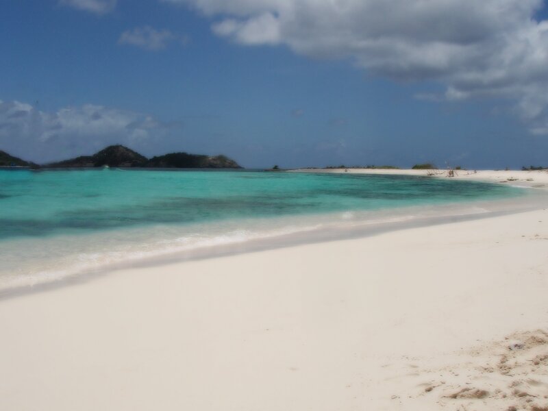 tropical beach with turquoise water