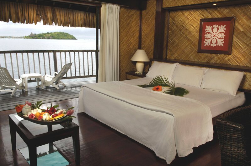 Tropical Bedroom with Ocean View — White