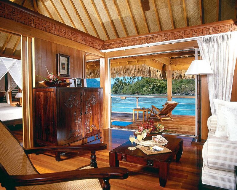 Tropical Bungalow Interior — Brown