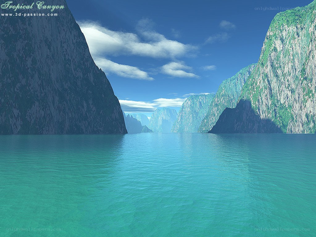 Tropical Canyon Landscape