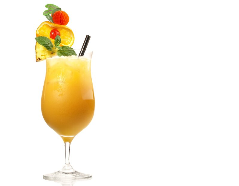 Tropical Cocktail in Glass